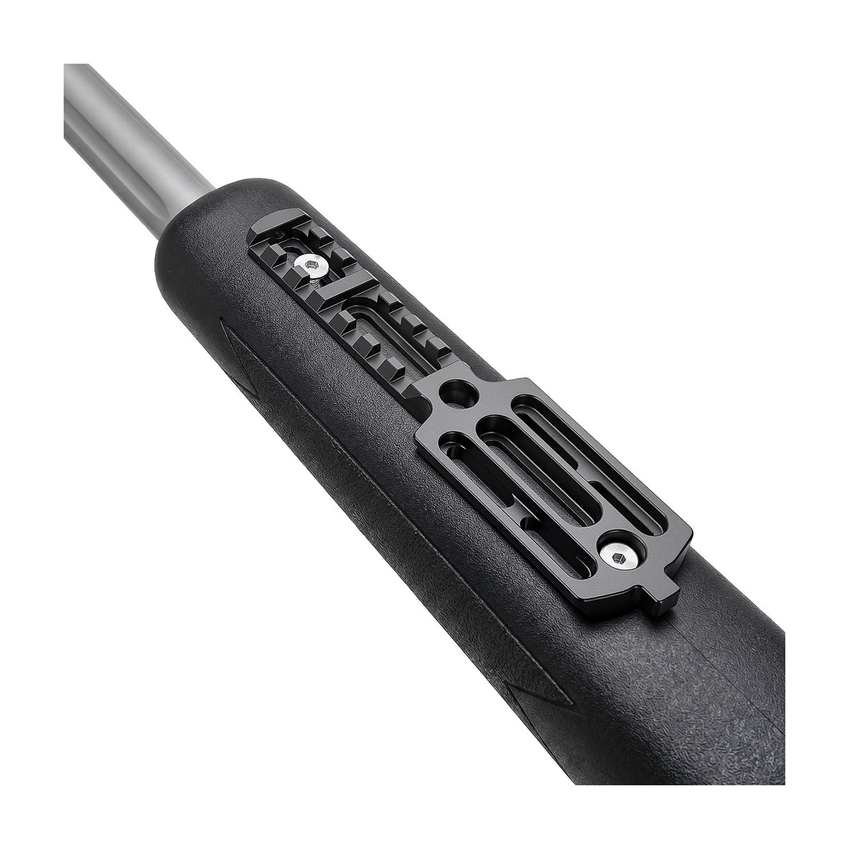 160mm PRS ARCA and Picatinny rail mounted on a rifle handguard